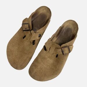 Birkenstock Boston Suede Soft Footbed Clog 42